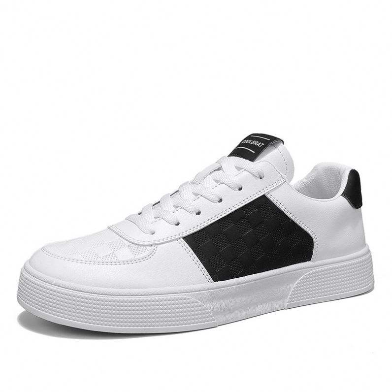 1 1 Spring Small White Shoes Leather Breathable Comfortable Flat Sports Shoes 2025 Fashion All-match Low-top Casual Men's Shoes